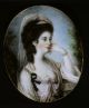 MARY ALBINIA WOODWARD, LADY PAGE a miniature in the manner of Nathaniel Hone, c1780 at Tyntesfield
